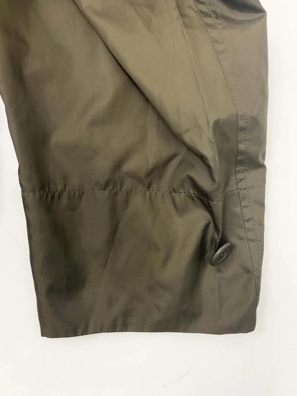 Issey Miyake Windcoat olive packable nylon coat — JAMES VELORIA